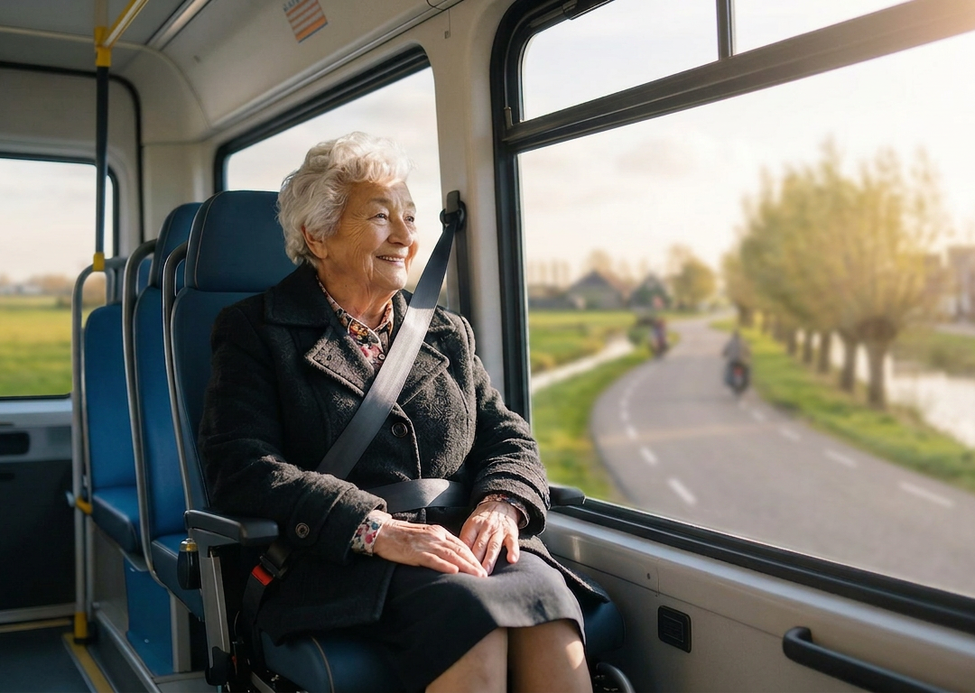 Beltax passenger in an RMC taxi-bus